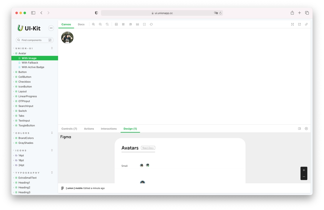 Figma with React Storybook