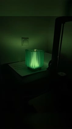Photo of 3D-printed cubic lamp