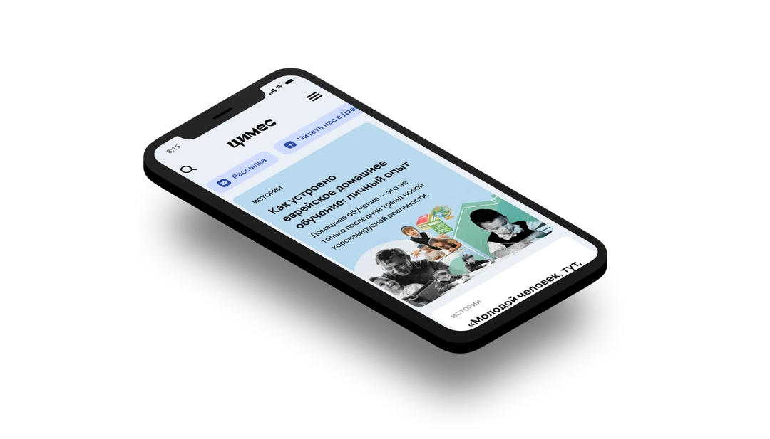 Mockup of Tsimmes Web