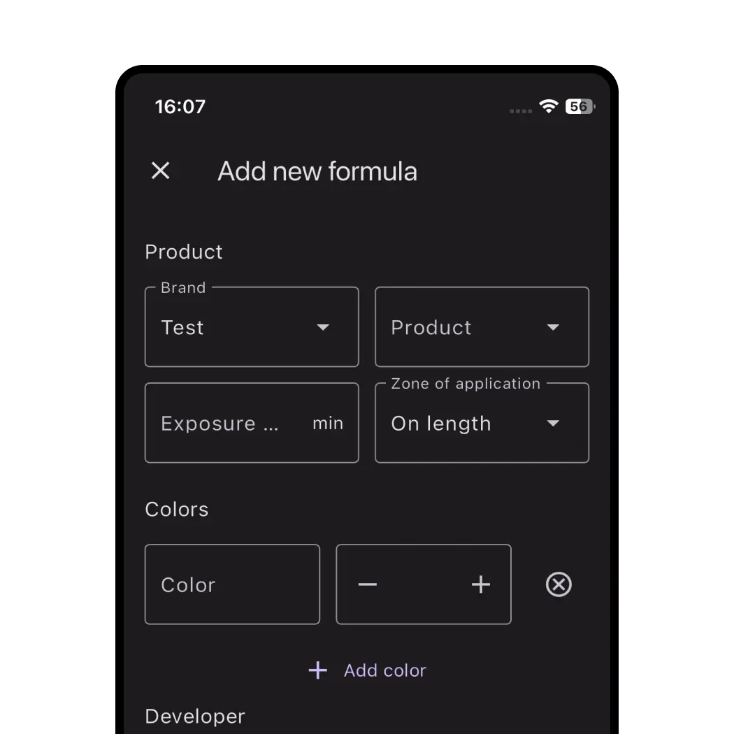 Making Complex Hair Color Formulas Fast to Read and Edit