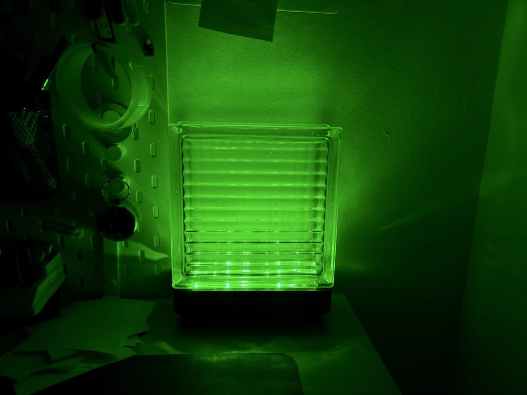 Glass Block Lamp